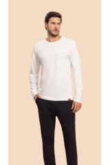 blusa manga longa masculina avulsa branca