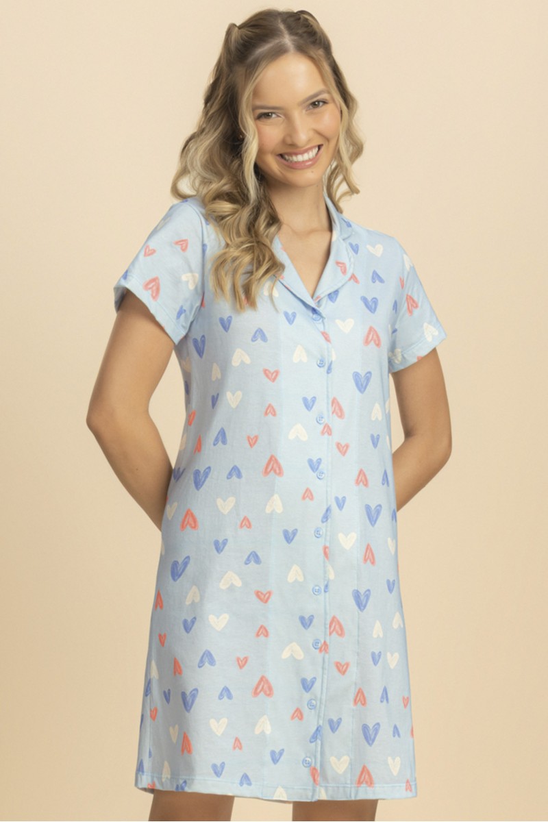 CAMISOLA MANGA CURTA ABERTA