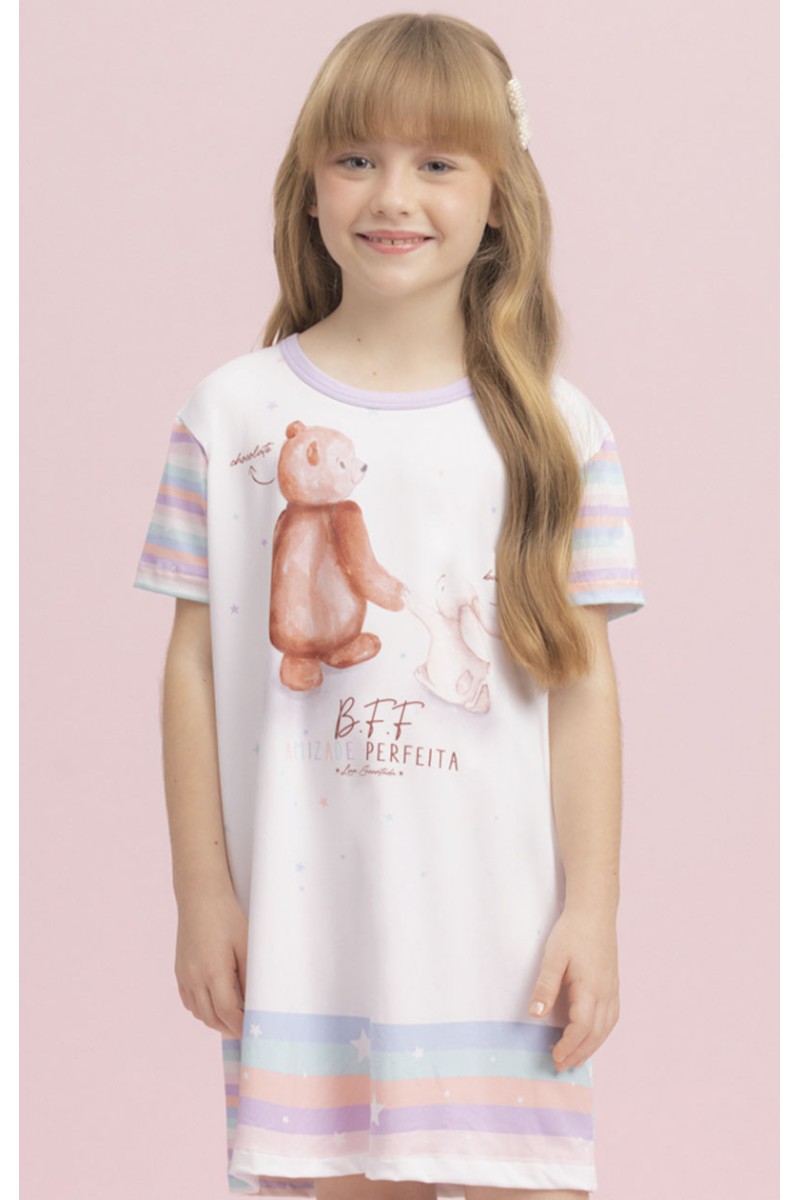 Camisetão comfy com saquinho infantil