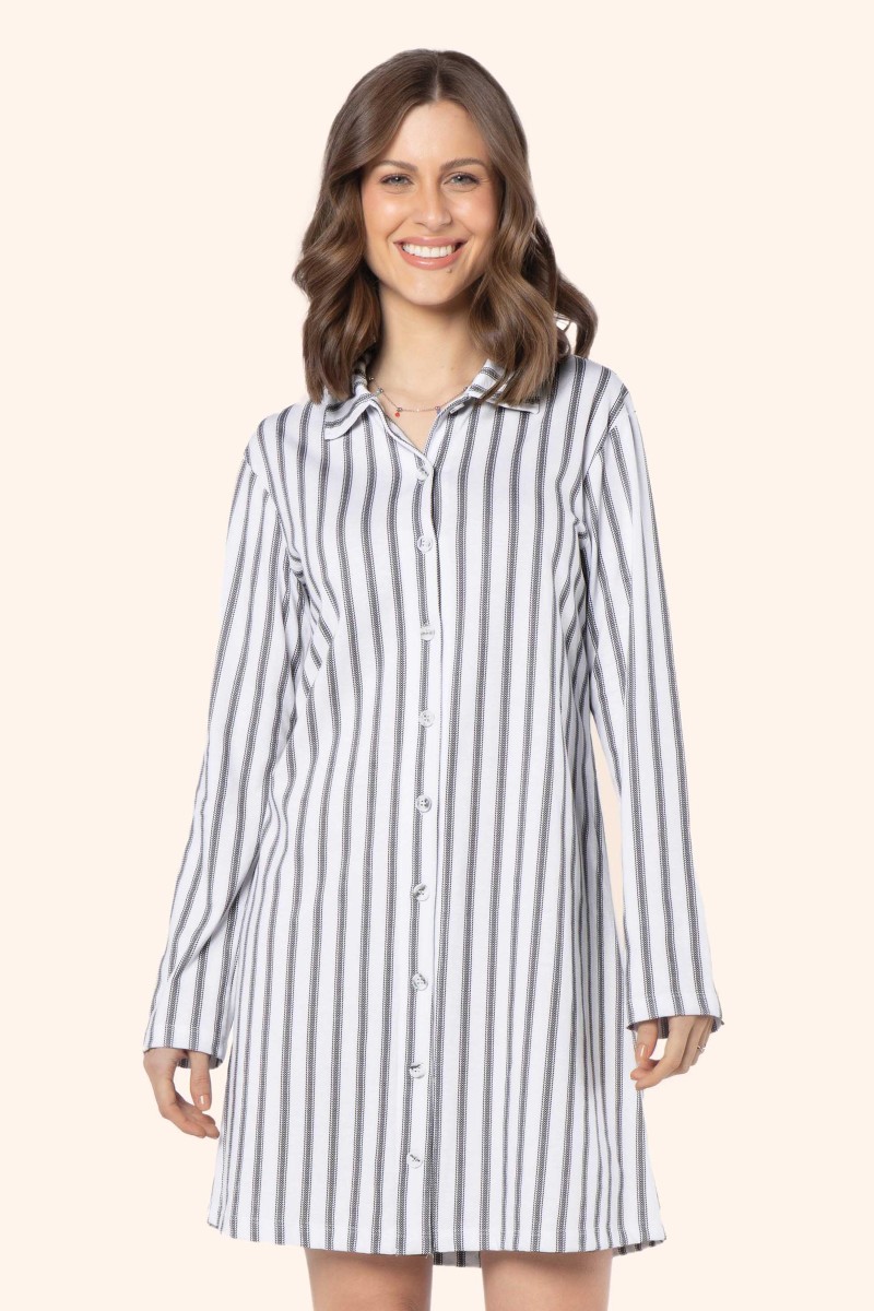 Camisola manga longa aberta