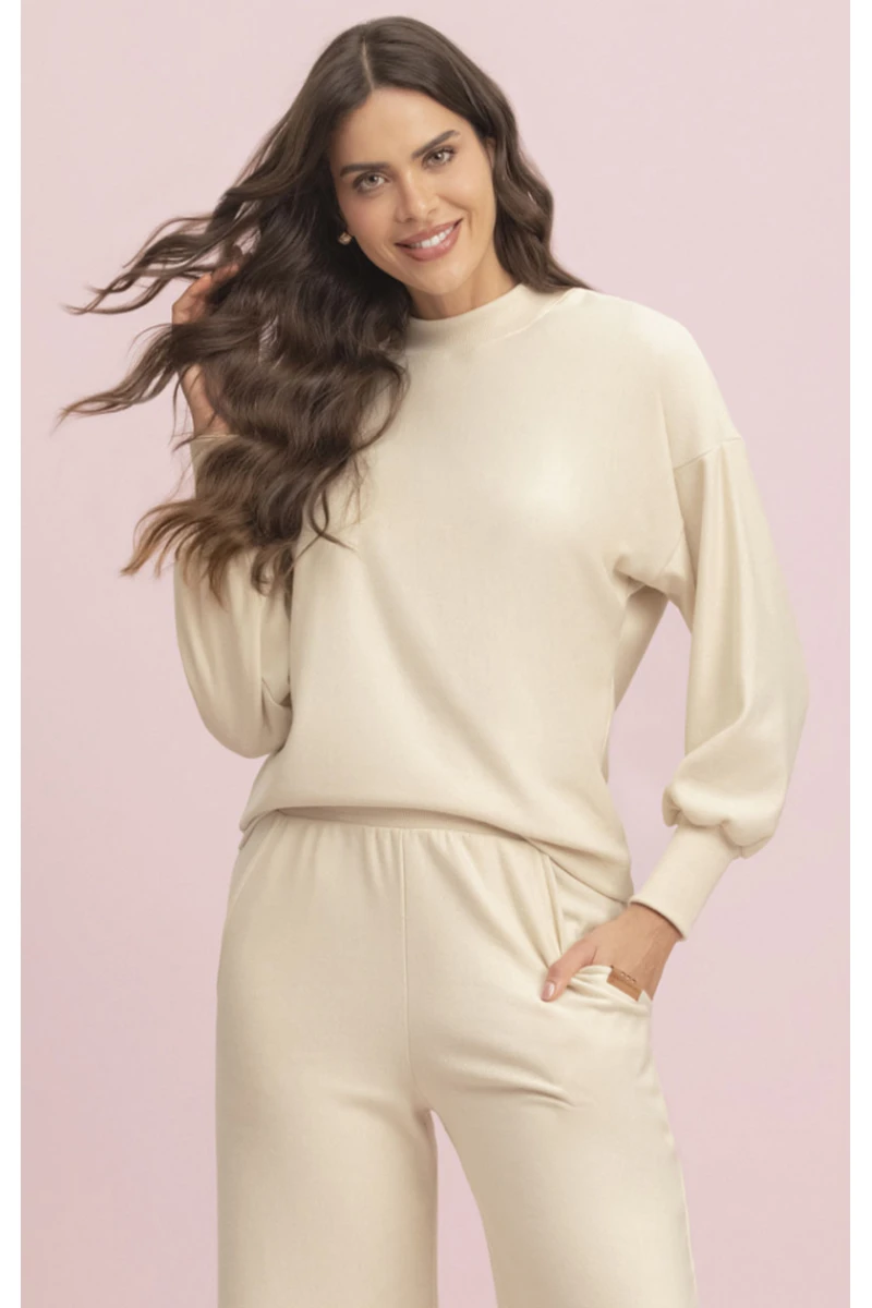 CONJUNTO PANTALONA AREIA