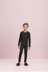 CONJUNTO TÉRMICO INFANTIL UNISSEX PRETO