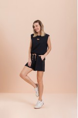 Conjunto Molecotton Feminino Adulto Preto