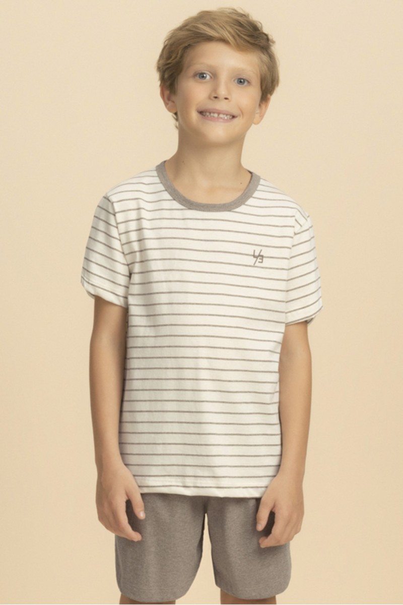 PIJAMA CURTO MASCULINO JUVENIL