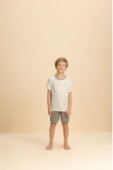 PIJAMA CURTO MASCULINO INFANTIL FRAPÊ