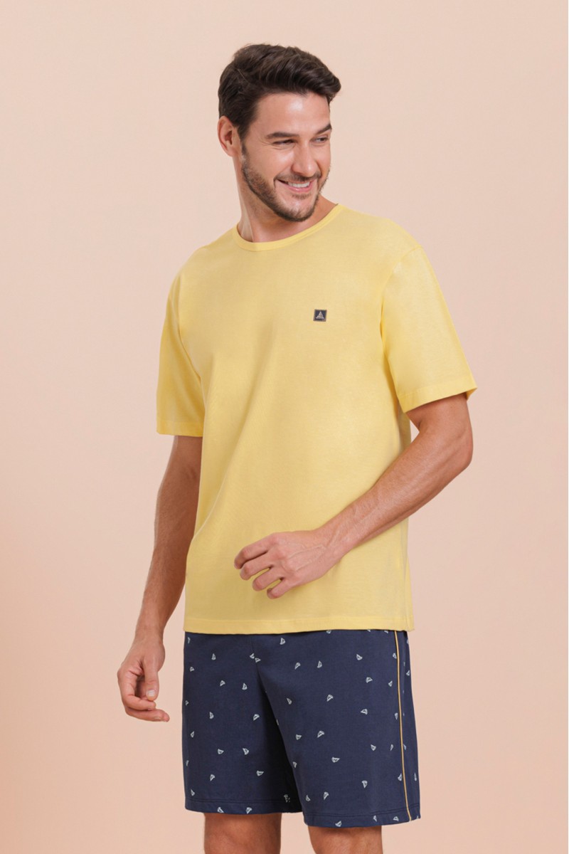 Pijama Curto Masculino Adulto