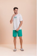 Pijama Curto Masculino Adulto