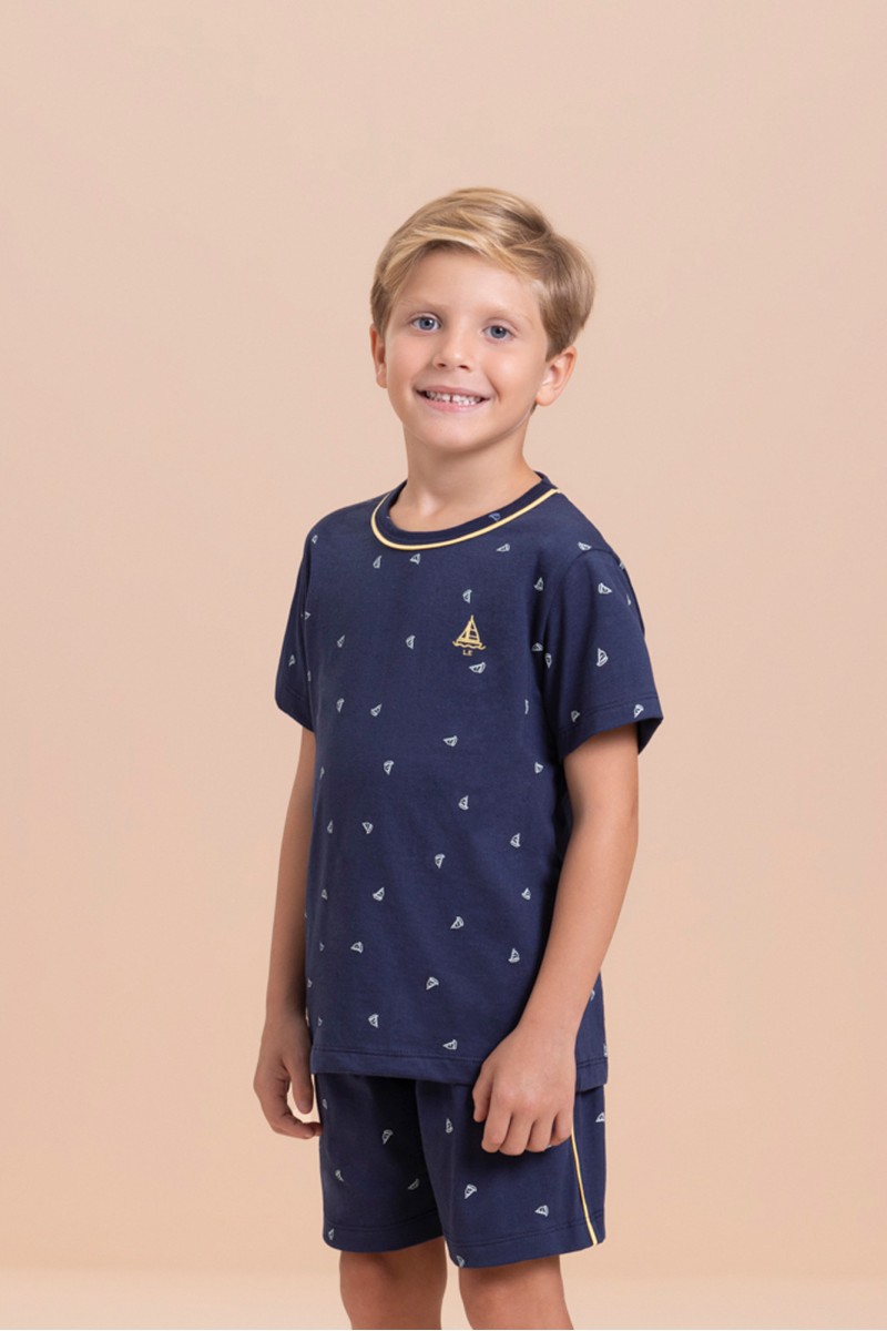 Pijama Curto Masculino Juvenil