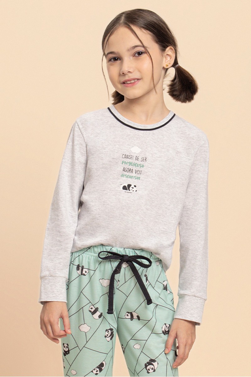 Pijama Longo Feminino Juvenil