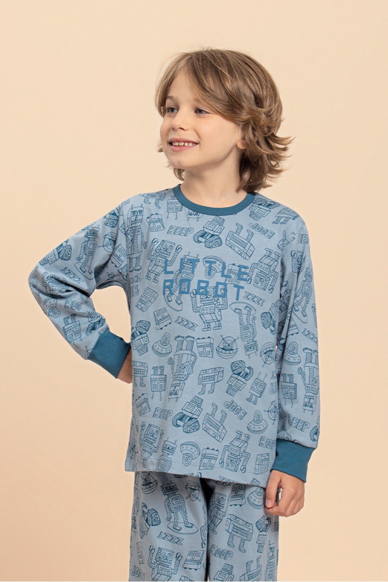 Pijama Longo Moletinho Masculino Juvenil