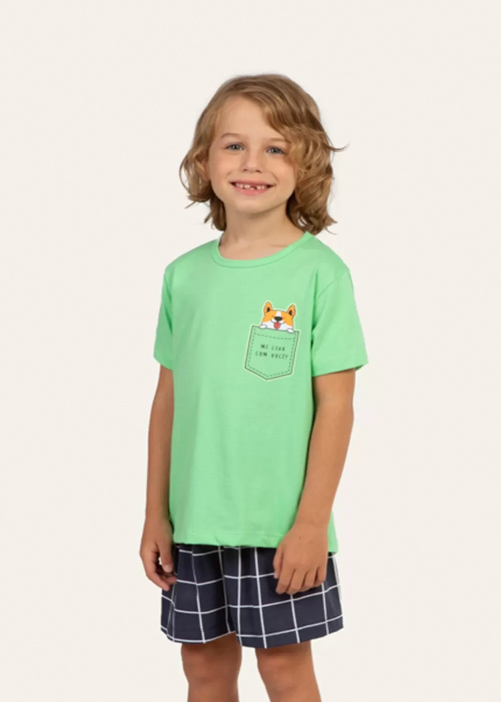 Pijama Infantil Masculino Lua Encantada Dragão