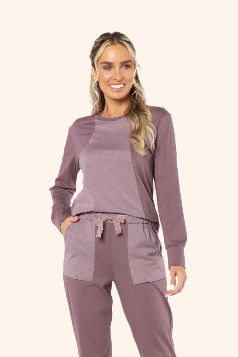 Pijama manga longa