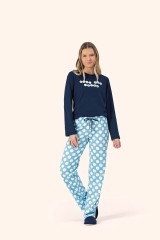Pijama manga longa
