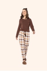 Pijama manga longa