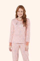 Pijama manga longa