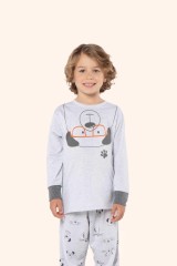 Pijama manga longa infantil