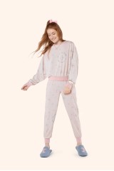 Pijama manga longa