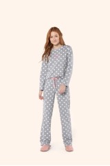 Pijama manga longa