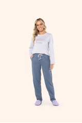 Pijama manga longa
