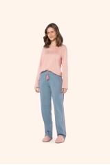 Pijama manga longa