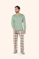 Pijama manga longa