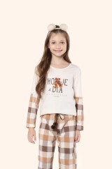 Pijama manga longa infantil