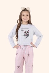 Pijama manga longa infantil