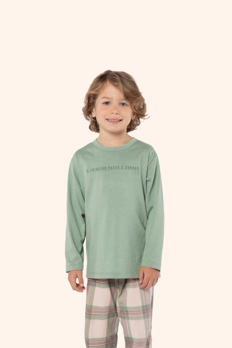 Pijama manga longa infantil