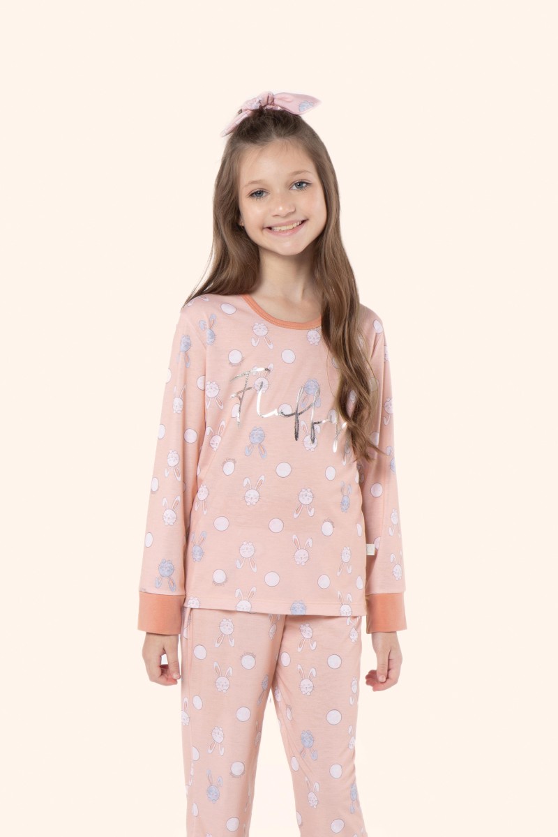 Pijama manga longo infantil