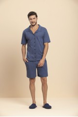 pijama curto aberto masculino