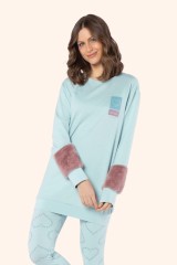 pijama legging manga longa