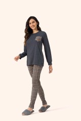 pijama legging manga longa
