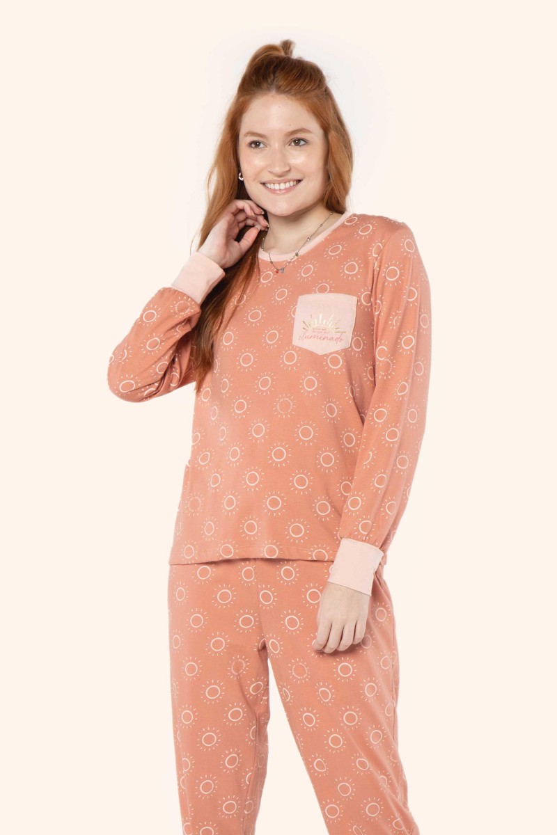 pijama manga longa