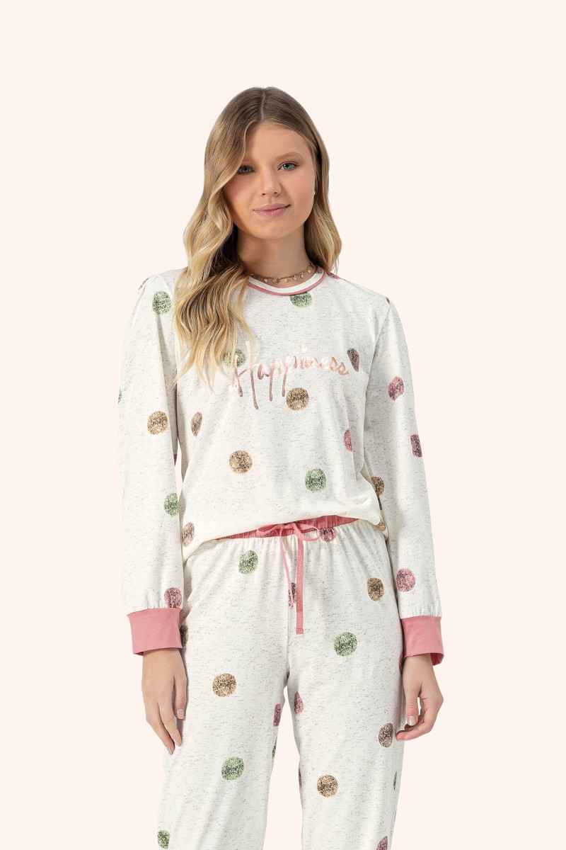 pijama manga longa