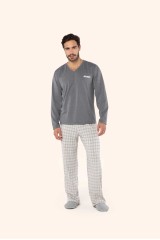 pijama manga longa
