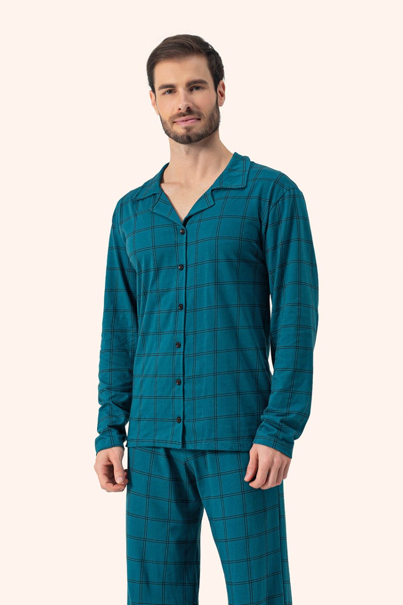 pijama manga longa aberto