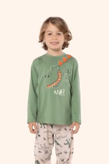 pijama manga longa infantil