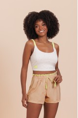 Short Doll Cropped Alça Adulto