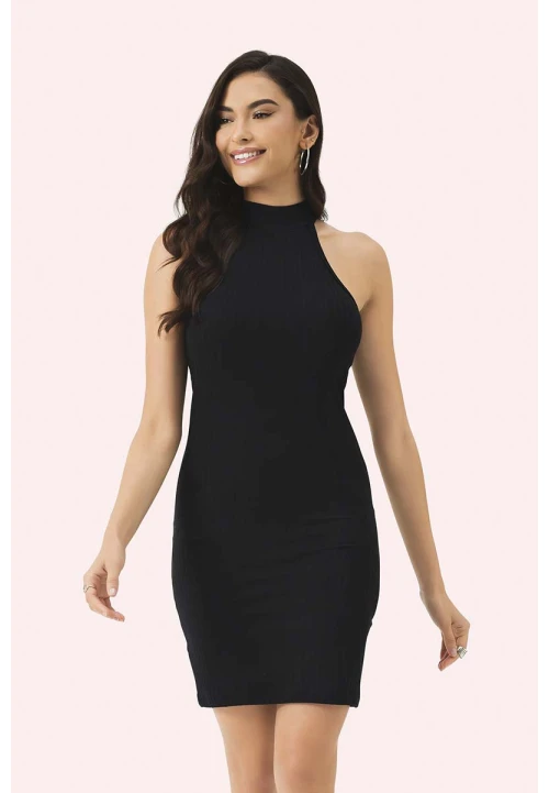 Vestido Gola Alta Lua Encantada Vestido Gola Alta Lua Encantada